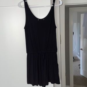 Women’s black cotton romper